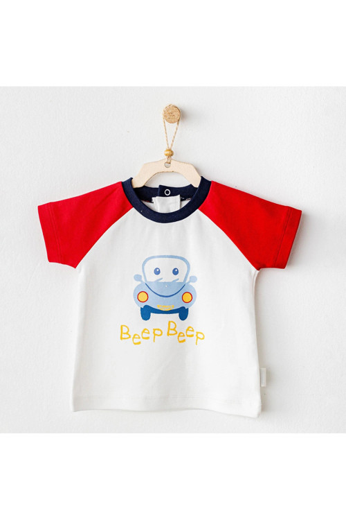 Ac25976 Casual Bebek Tişört White