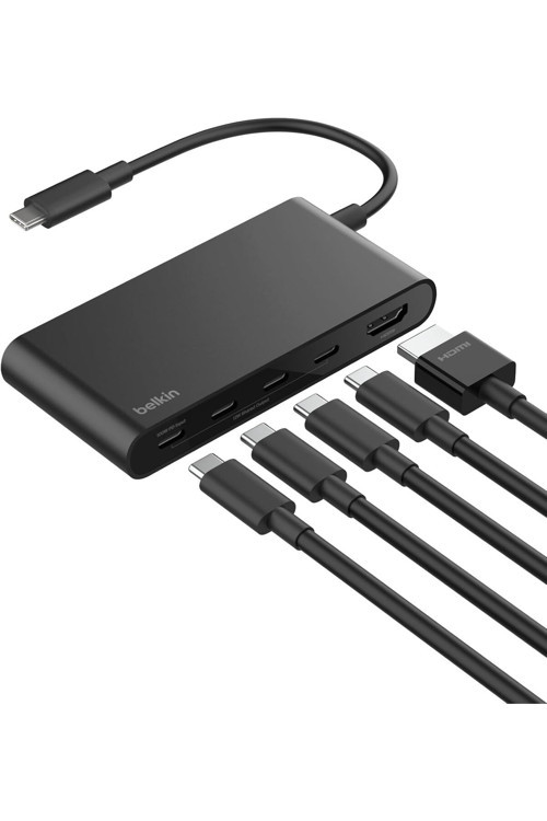 USB-C Hub, 5 Portlu Hub, 4K HDMI 60Hz, 100W, 10 Gbps Hızlı Veri Aktarımı, USB-C Çoklu Bağlantı Noktalı Adaptör, MacBook, iPad Pro