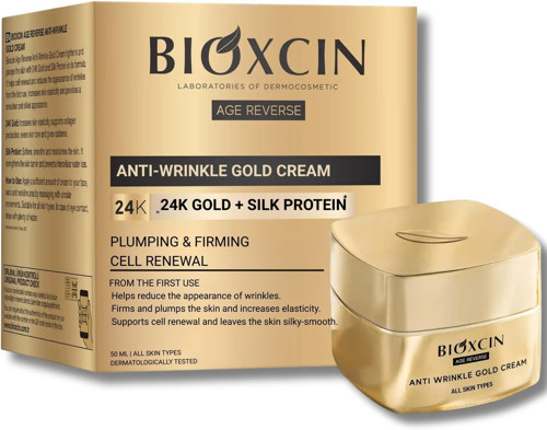 Age Reverse Kırışıklık Karşıtı Altın Krem 50 ml – 24K Altın, İpek Proteini, Pantenol ve