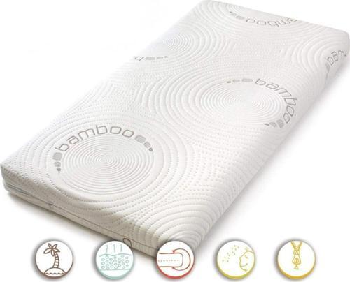 80X130 Bamboo Visco Bebek Yatağı 80 x 130 Park Beşik Yatağı 80X130 Visco Yatak