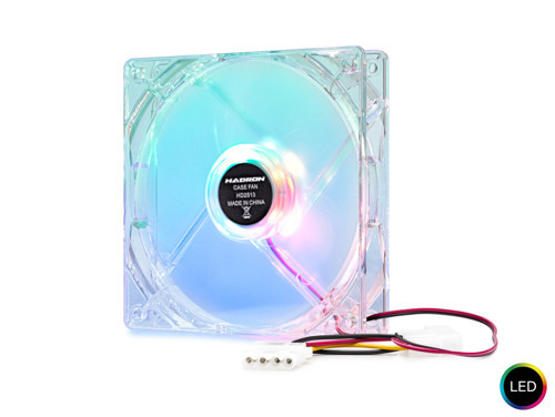 Büro Ev Ofis Bilgisayarı için 120MM Şeffaf Led Kasa Fanı
