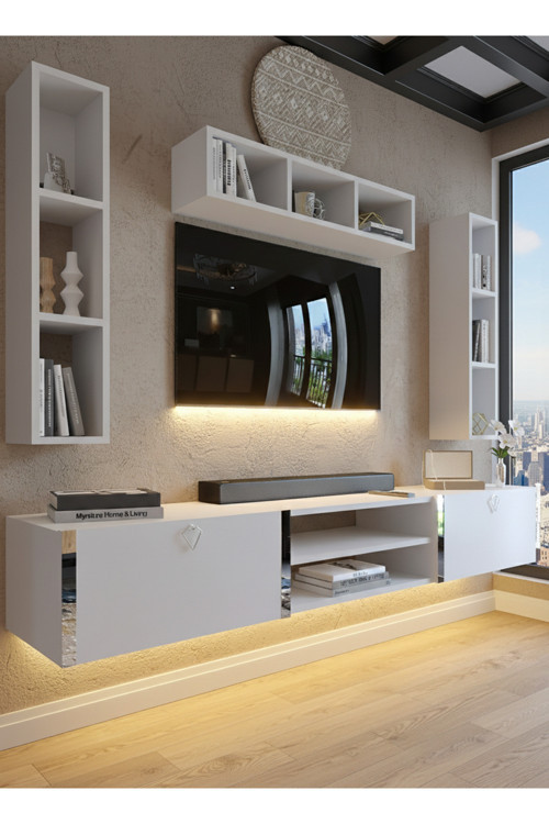 Karnaval Tv Ünitesi - Beyaz - A6-SL13806-1