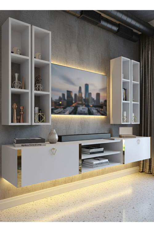 Karnaval Tv Ünitesi - Beyaz - GL13001-1