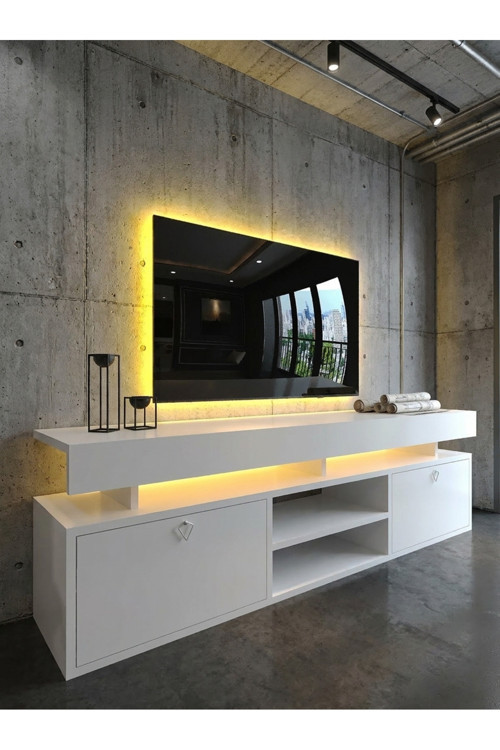 KARNAVAL LEDLİ TV ÜNİTESİ BEYAZ L8202-1