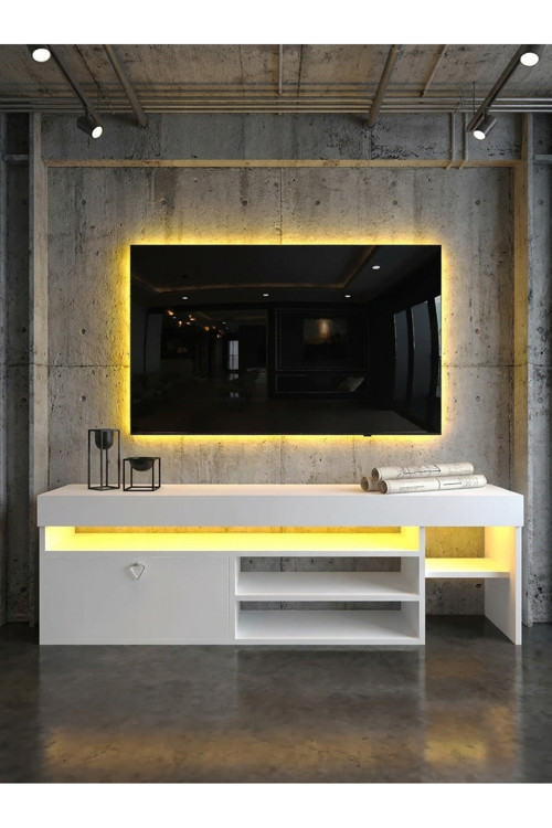 KARNAVAL LEDLİ TV ÜNİTESİ BEYAZ L8206-1