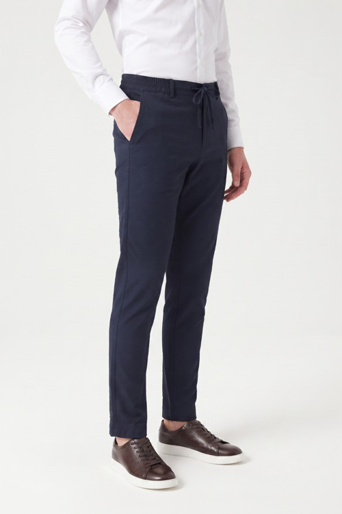 Erkek Regular Kalıp Jogger Pantolon Gofre Kumaş BGL-ST05632