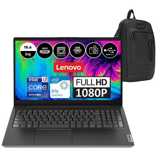 V15 Gen4 Intel Core I7 1355U 24 GB 512 GB SSD Intel Iris Xᵉ Freedos 15.6" Fhd Taşınabilir Bilgisayar 83A1003NTXW04 + Weblegelsin Çanta