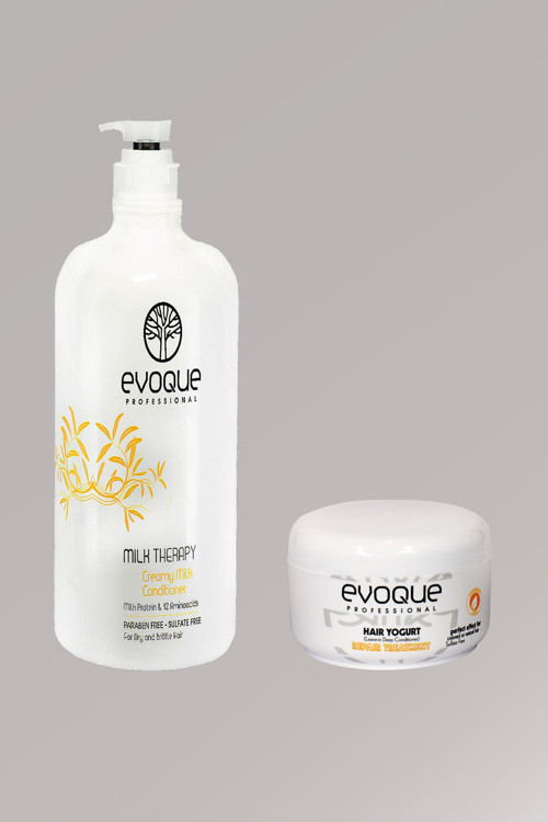 Evoque Milk Therapy Saç Kremi 1000 Ml + Mılk Therapy Haır Yogurt Mask 500gr