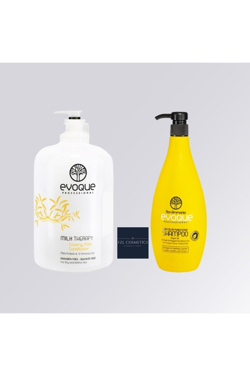 Evoque Milk Therapy Saç Kremi 1000 Ml + Evoque Professıonal Non-ammonıa Serisi Arındırıcı Şampuan