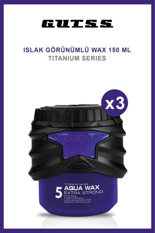 Şekillendirici Titanyum Aqua Wax NO:5 150ML X3