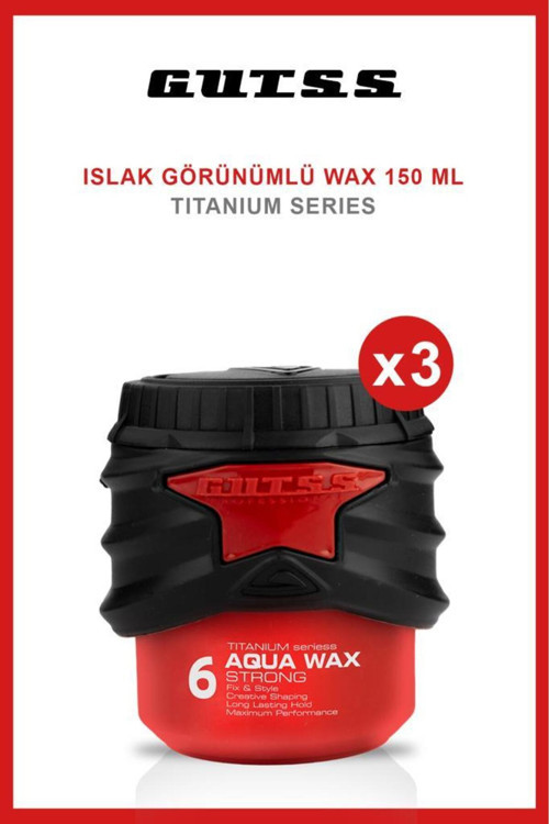 Şekillendirici Titanyum Aqua Wax NO:6 150ML X3