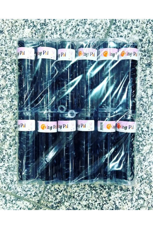 Ting Pai Lastik Toka Renkli Siyah Şeffaf Bzd-101