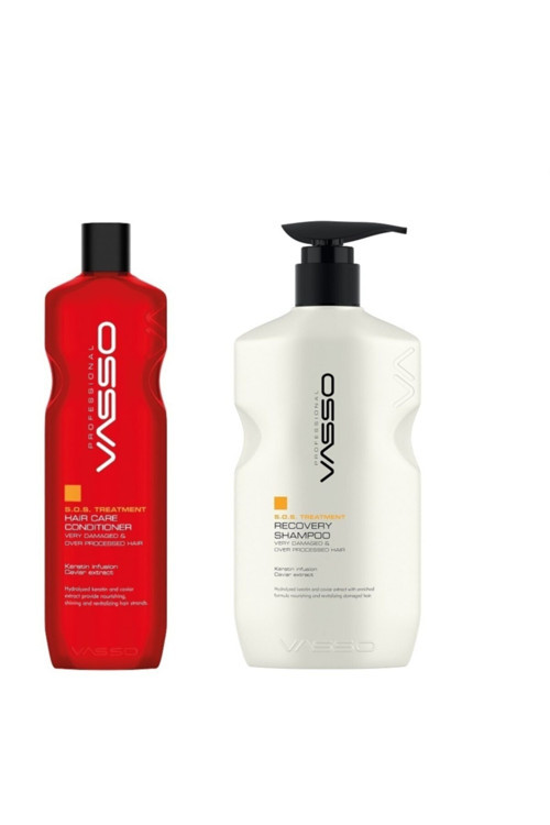 Yıpranmış Saçlar İçin Keratin Ve Havyar Acil Kurtarma Seti-Şampuan 500ml-Krem 460m