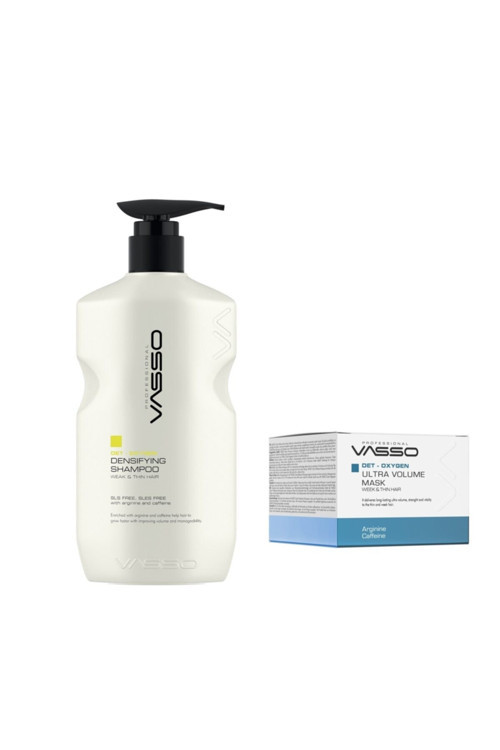 Ince Telli Saçlar Için Hacimlendirici Ve Yoğunlaştırıcı Set-Şampuan 500ml-Maske 150ml