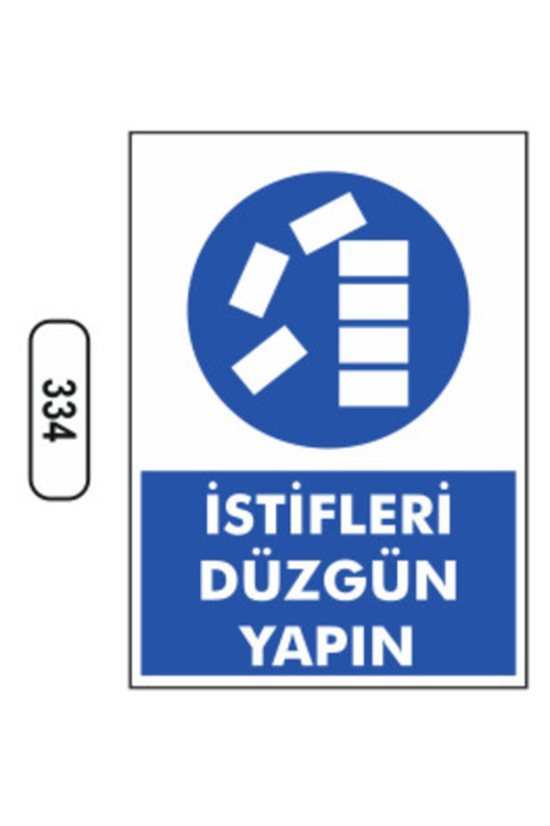 İştifleri Düzgün Yapın Uyarı İkaz Levhası Kolay Montaj Pvc İkaz Tabelası Kapı Duvar