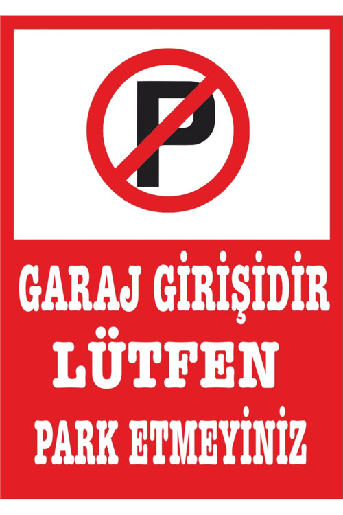 Garaj Girişi Park Yapılmaz Yapışkanlı Folyo Baskı