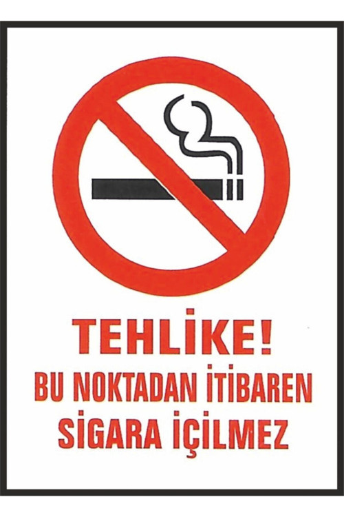 İş Güvenliği Uyarı Levhası 25X35 Cm Dekota Kapı Duvar İkaz Tabelası