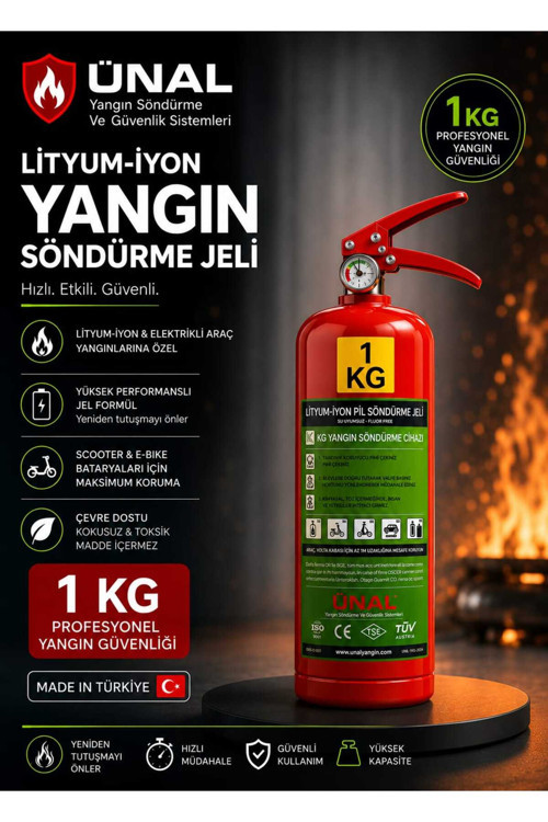 1 Litre Bioversal Elektrikli Araçlar Ve Lityum-İyon Batarya (Pil, Akü) Yangın Söndürme