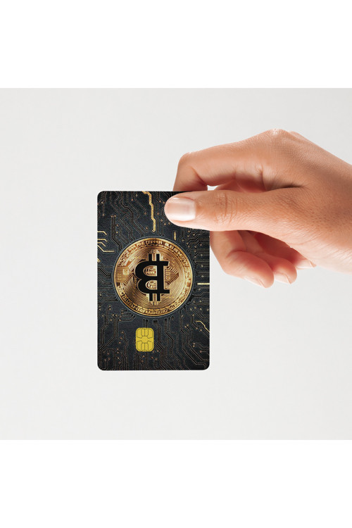 Bitcoin Kart Kaplama Sticker (Yüksek Kalite Suya Dayanıklı)