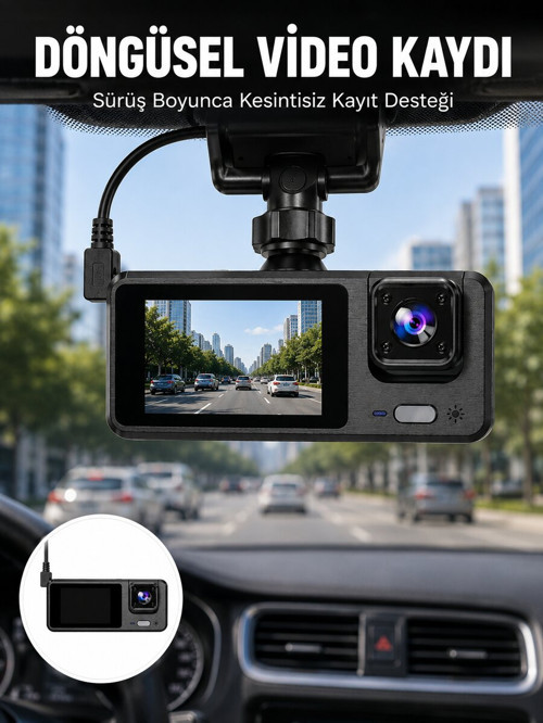 Full HD 3 Kanallı Araç Kamerası – Akıllı Çözümlerle Sürüş Yeni Nesil - NLCAEB1733-7399