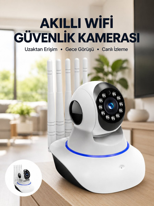 Güvenlik Kamerası Antenli Gece Görüşlü Sensörlü Harekete Duyarlı Yeni Nesil - NLCAEB9643-8