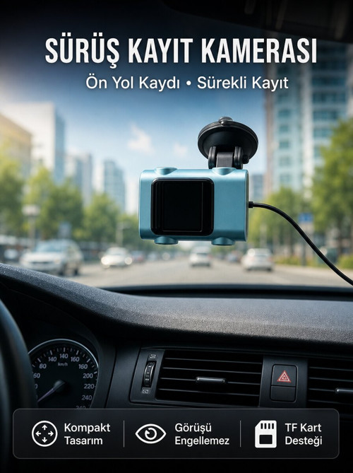 Araç Ön Cam Kamerası Sürüş Güvenliği İçin Video Kayıt Yeni Nesil - NLCAEB5712-2395