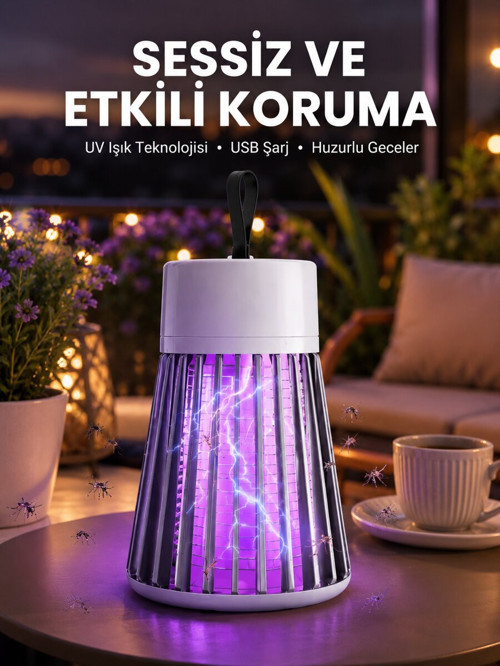 Kamp ve Bahçe İçin Şarjlı Böcek Kovucu Lamba - NLCAEB3460-7294