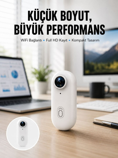 360° Klipsli Manyetik Spor Kamera Yüksek Çözünürlük Yeni Nesil - NLCAEB2787-7160