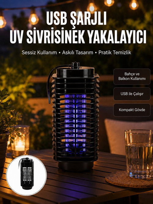 Çevre Dostu Elektrikli Sivrisinek Öldürücü Lamba – 50m² Etki Alanı Yeni Nes - NLCAEB4766-6