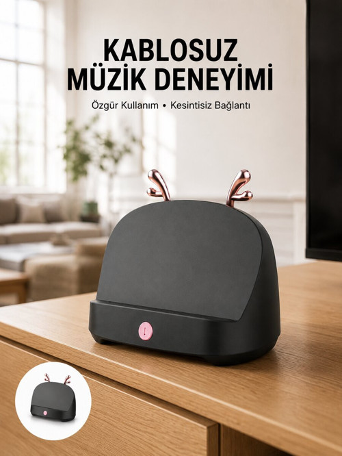 Kablosuz Bluetooth Hoparlör Telefon Koyma Özelliği Yüksek Ses Kaliteli - NLCAEB6247-8653