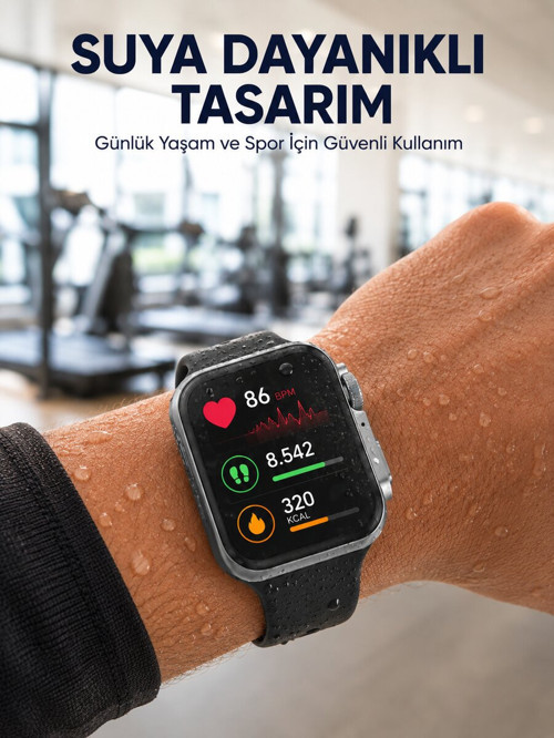 Suya Dayanıklı Akıllı Saat Günlük ve Sportif Kullanıma Uygun Yeni Nesil - NLCAEB2562-7665