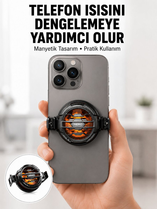 Mobil Oyunlar İçin Serinletici Telefon Fanı | Sessiz Çalışma | Geniş Kıskaç - NLCAEB7432-3