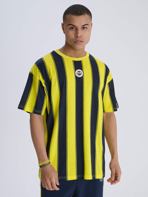 ERKEK TRIBUN ÇUBUKLU TSHIRT