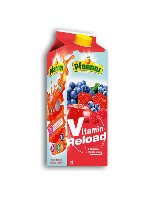 Vitamin Reload 2 lt Meyve Suyu 8 Vitamin ve Magnezyum İçeren Lezzetli İçecek