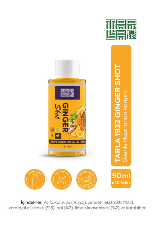 Ginger Shot Zencefil Karışımı 50 ml x 10 Adet
