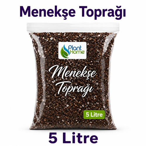 Menekşe Toprağı Afrika Menekşesi Saksı Çiçeği Yetiştirme Karışımı 5 Litre