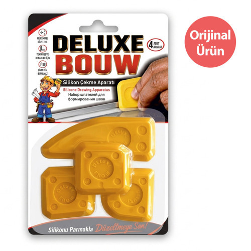 Silikon Mastik Derz Çekme Aparatı Deluxe Bouw 4 Parça