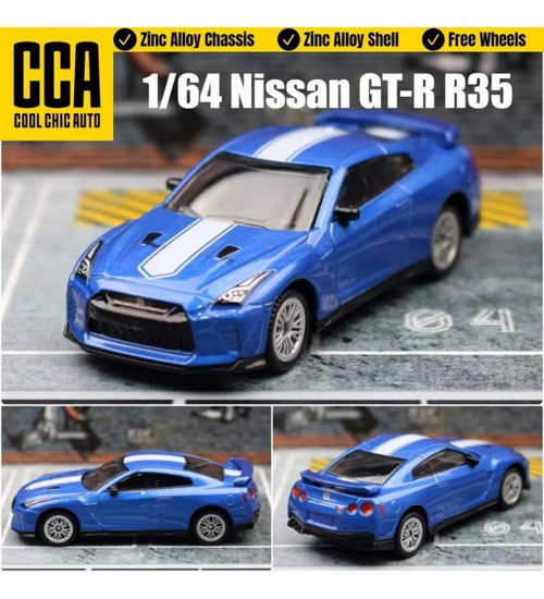 Nissan GT-R R35 50th Anniversary Edition Mavi 1/32 Model Araba