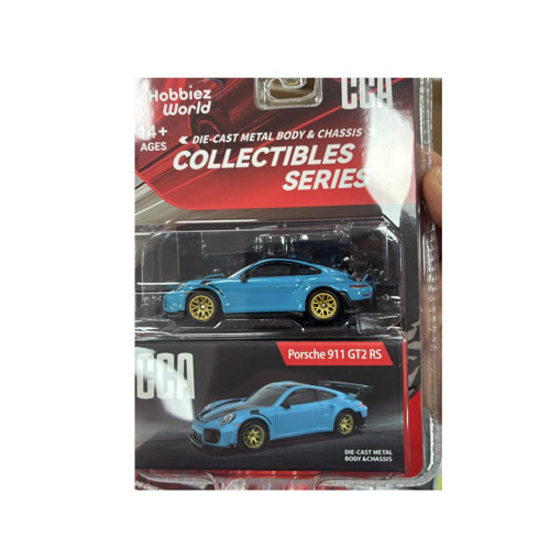 Collectibles Series Porsche 911 GT2 RS Mavi 1/64 Model Araba