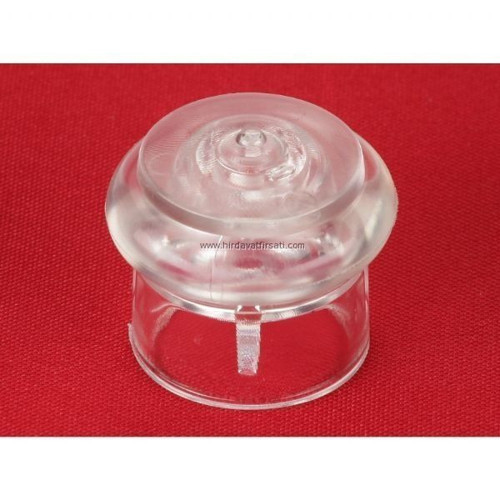 Şeffaf yer tamponu kapı stoperi 3,5 cm