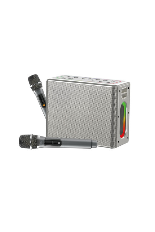 NT-BTS07 12000 MaH 150W Karaoke Box Kablosuz Hoparlör - Speaker (Gri) NT-BTS07