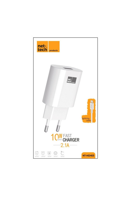 Nt-hch03 1 Çıkışlı 2400 Mah Lightning Kablo + Şarj Aleti Kablo Dahil (beyaz) Nt-31157