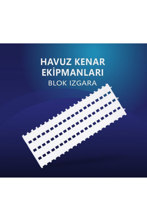 25 Cm Blok Serisi Havuz Kenar Izgarası 10 Mt