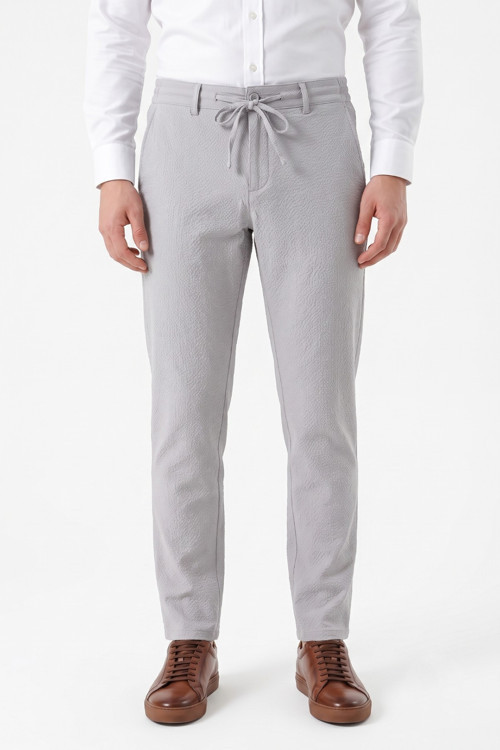 Erkek Regular Kalıp Jogger Pantolon Gofre Kumaş BGL-ST05632