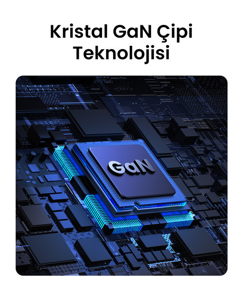 UGREEN 45W GaN Hızlı Şarj Cihazı Type-C QC PD 2xUSB-C, Siyah, 65058 8