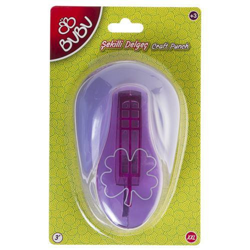 Sticker Eva Ve Kağıt Delgeç Yonca 3 BUBU-DE0014