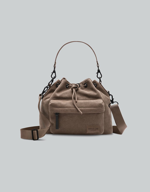 Splash Bucket Crossbody Çanta - Kahverengi