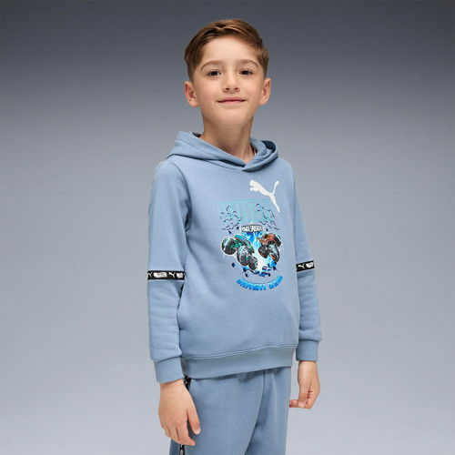 Hot Wheels Çocuk Mavi Kapüşonlu Sweatshirt