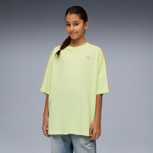 Oversized Graphic Kız Çocuk Yeşil Tişört