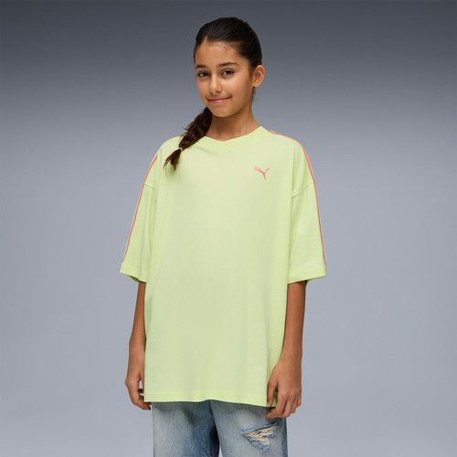 Oversized Graphic Kız Çocuk Yeşil Tişört